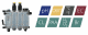 Ячейка на 4 датчика расход-pH-Redox-хлор (пот.)